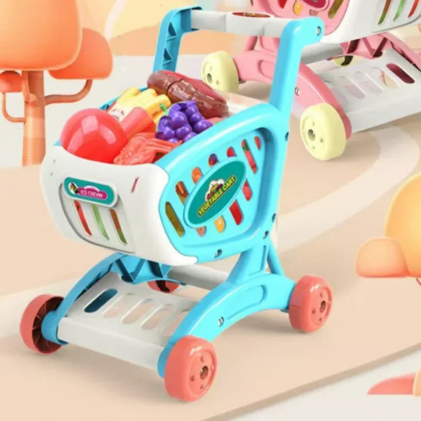 Kids Shopping & Pretend Play Set – Grocery & Kitchen Toys