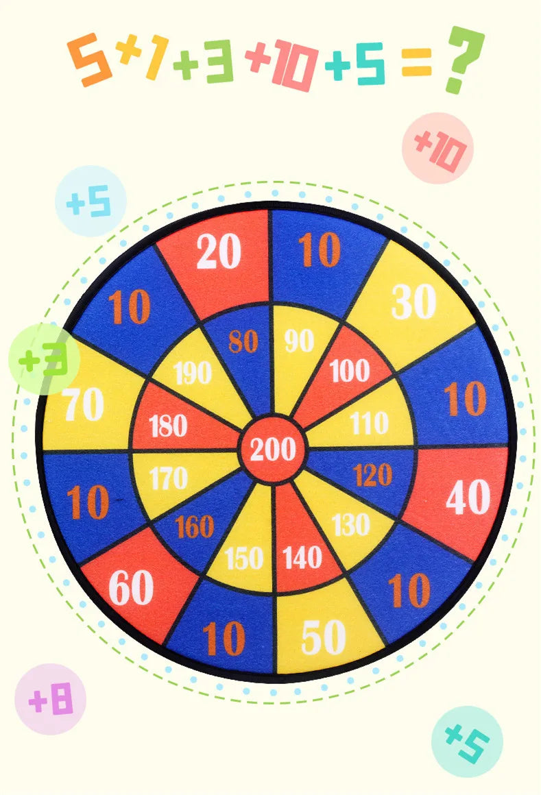 Montessori Educational Toy – Sticky Ball Cartoon Animal Dart Board