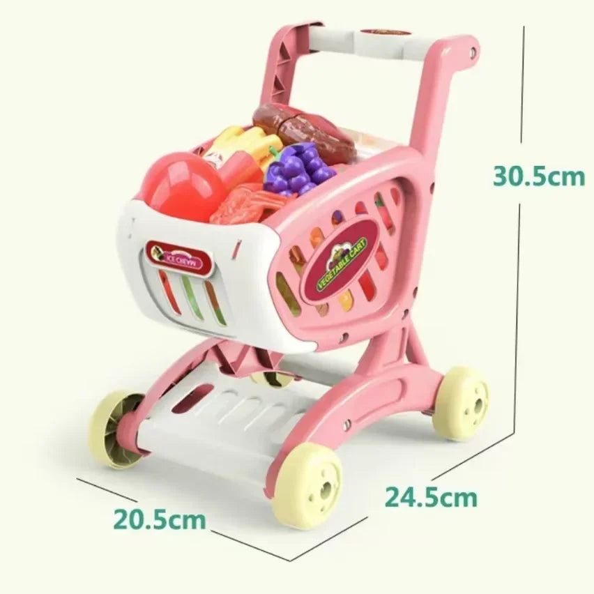 Kids Shopping & Pretend Play Set – Grocery & Kitchen Toys