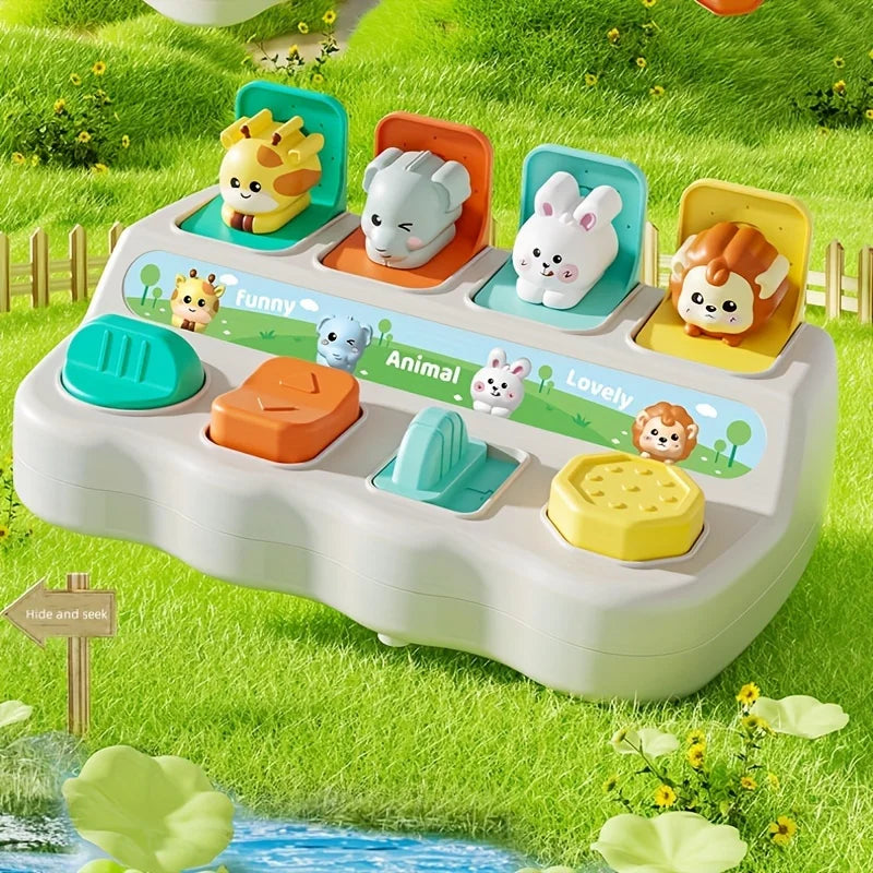 Montessori Pop-Up Animal Toy