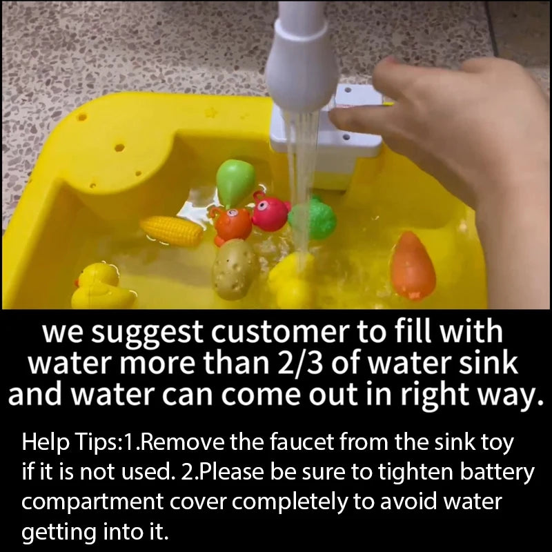 Electric Kitchen Sink Toy – Realistic & Fun Role Play