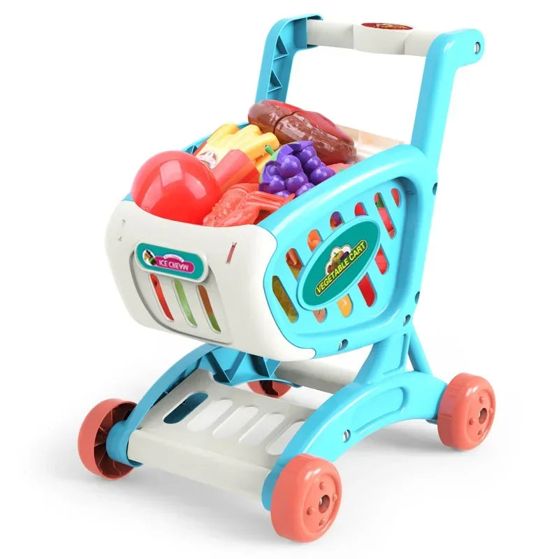 Kids Shopping & Pretend Play Set – Grocery & Kitchen Toys