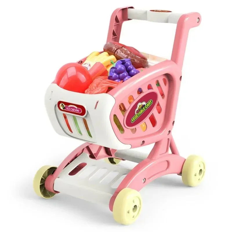 Kids Shopping & Pretend Play Set – Grocery & Kitchen Toys